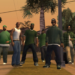 Банда Grove Street - картинка gif