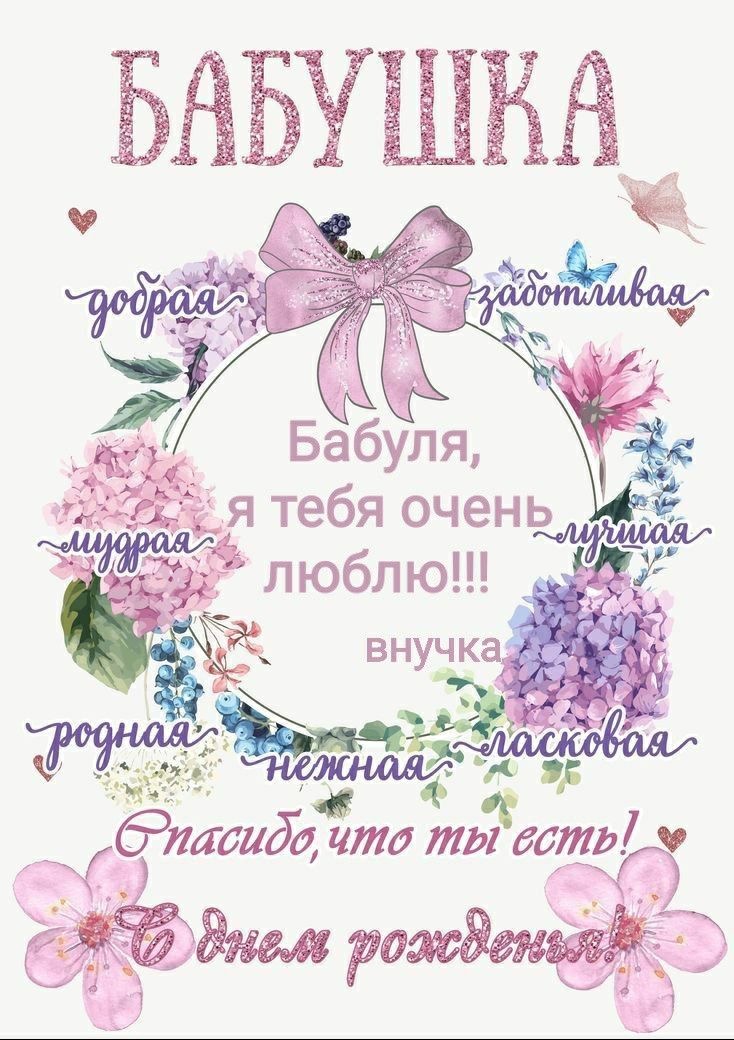 С днём рождения, Бабушка! - гифки и картинки